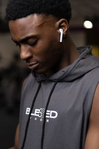 BLESSED Sleeveless Hoodie - SlimStrength ActiveWear - Apparel with Purpose