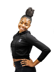 Load image into Gallery viewer, Branded Long Sleeve Crop Top - SlimStrength ActiveWear - Apparel with Purpose
