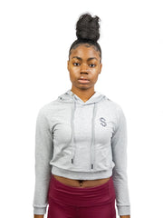 Load image into Gallery viewer, Branded Long Sleeve Crop Top - SlimStrength ActiveWear - Apparel with Purpose
