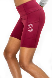 High Waistband Pockets Bike Shorts - SlimStrength ActiveWear - Apparel with Purpose